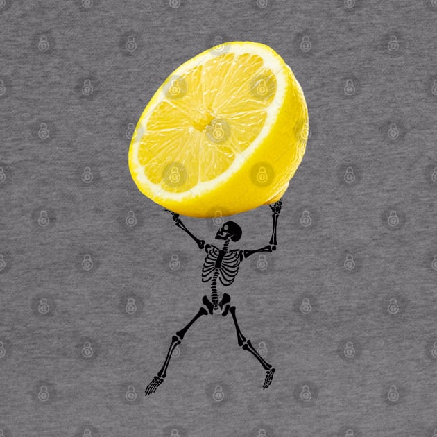 Lemon Skeleton by Cosmic Dust Art